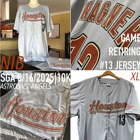 NIB Houston Astros Billy Wagner Replica Throwback Jersey Retired #13 SGA MLB - Picture 1 of 12